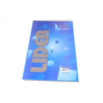 Block Para Notas Lider C/espiral Rayado A4 x 80h.