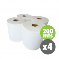 Toalla Papel Rollo x200 x 4u